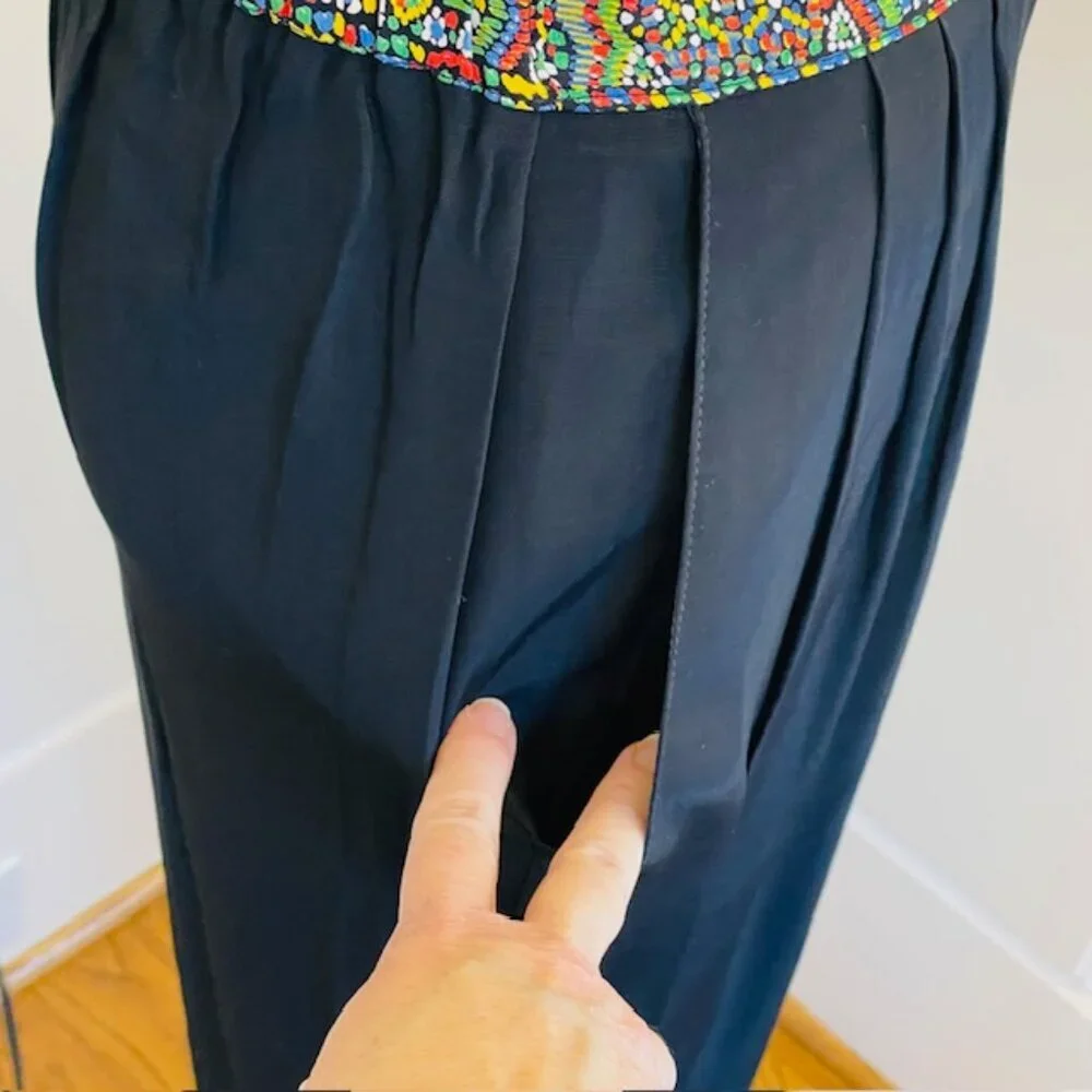 Vintage Platinum By Dorothy Schoelen Abstract Beaded Pant/Jacket Boho Art Medium - Picture 7 of 15